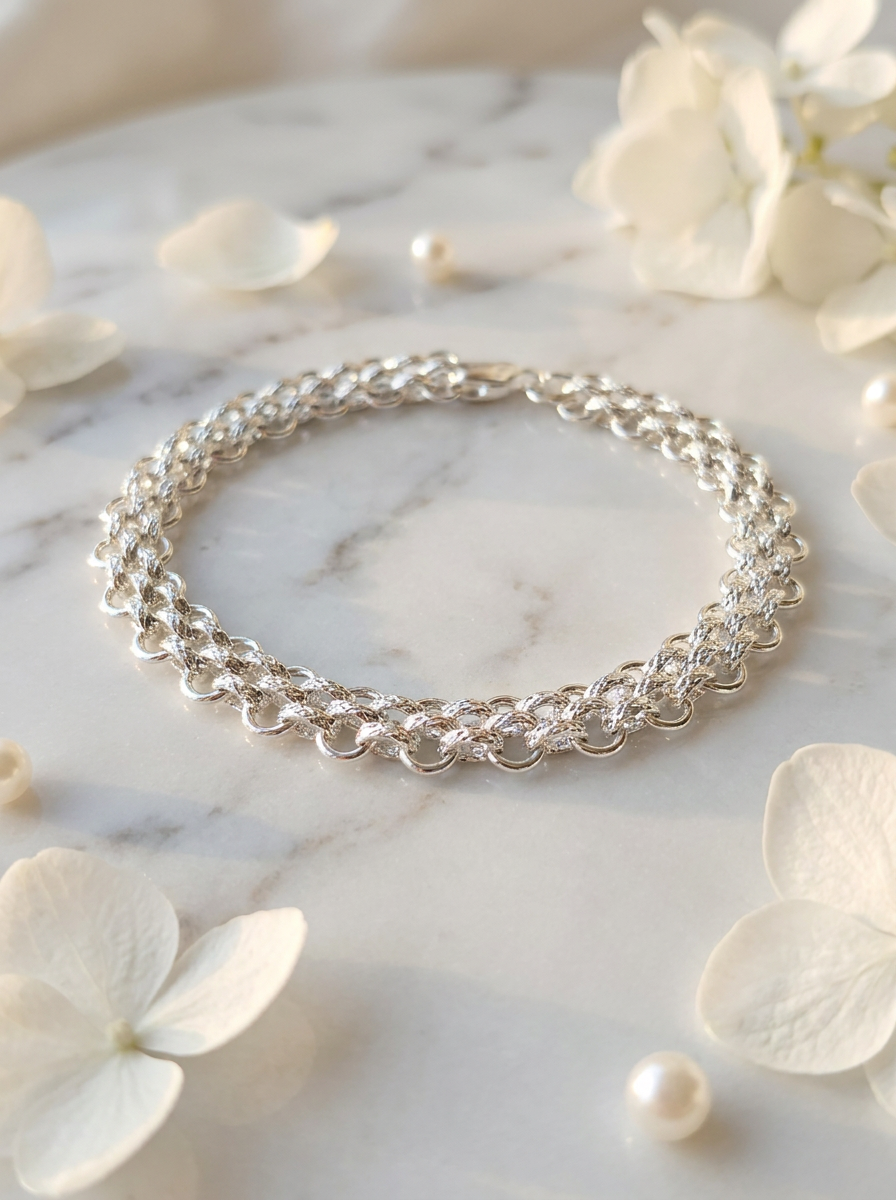 Sirius – Armband silberfarben, kräftige Gliederkette