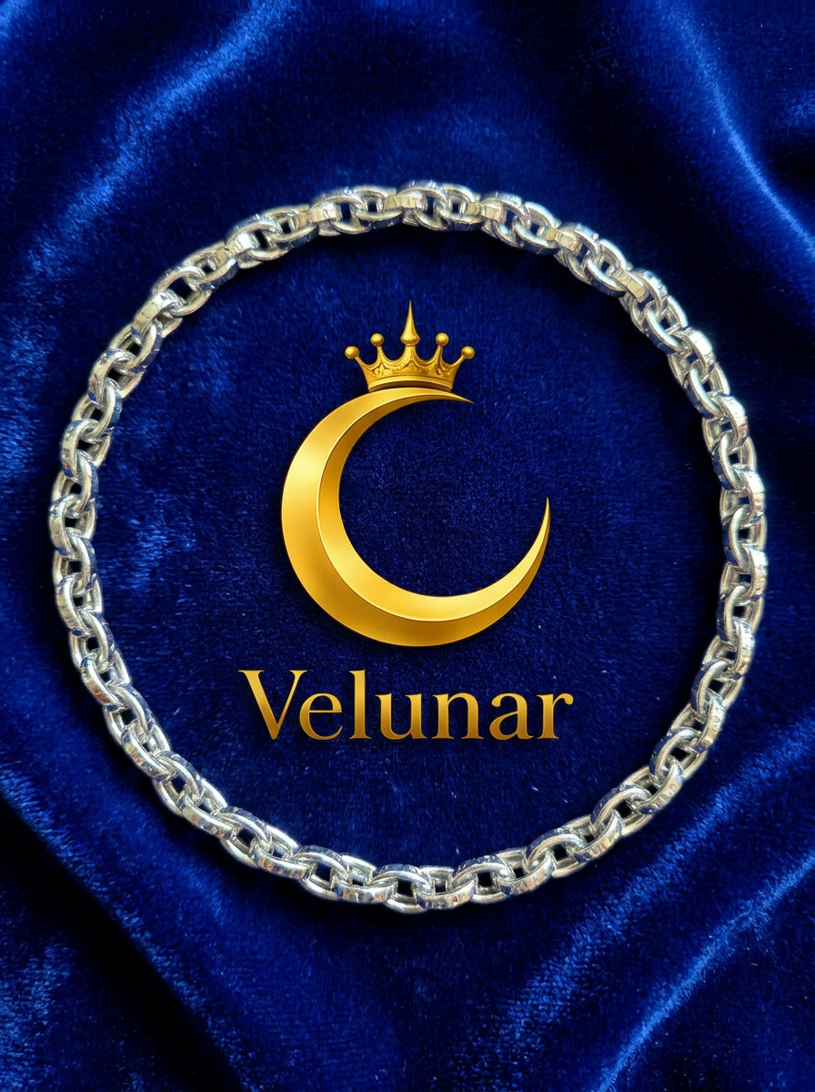 Altair – Armband silberfarben, klassische Ankerkette für Herren