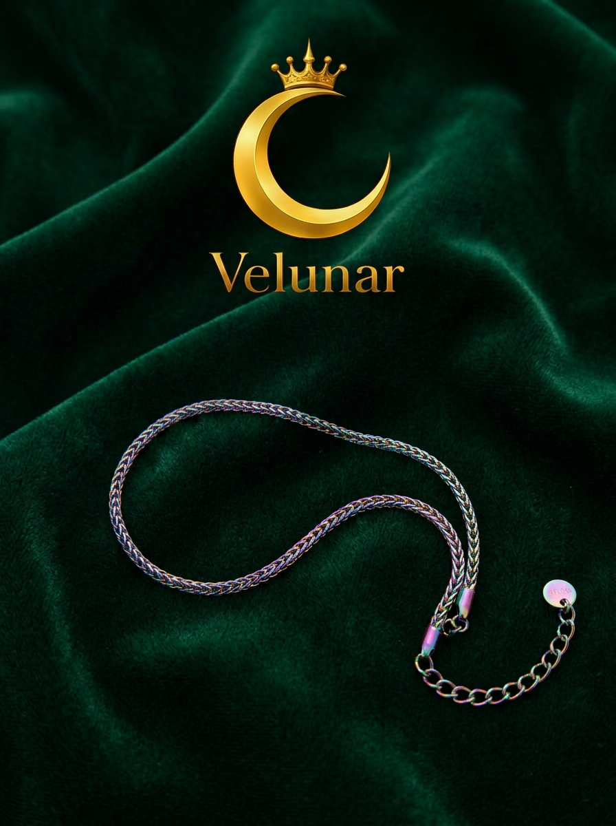 Shams – Armband mehrfarbig schillernd, geflochten