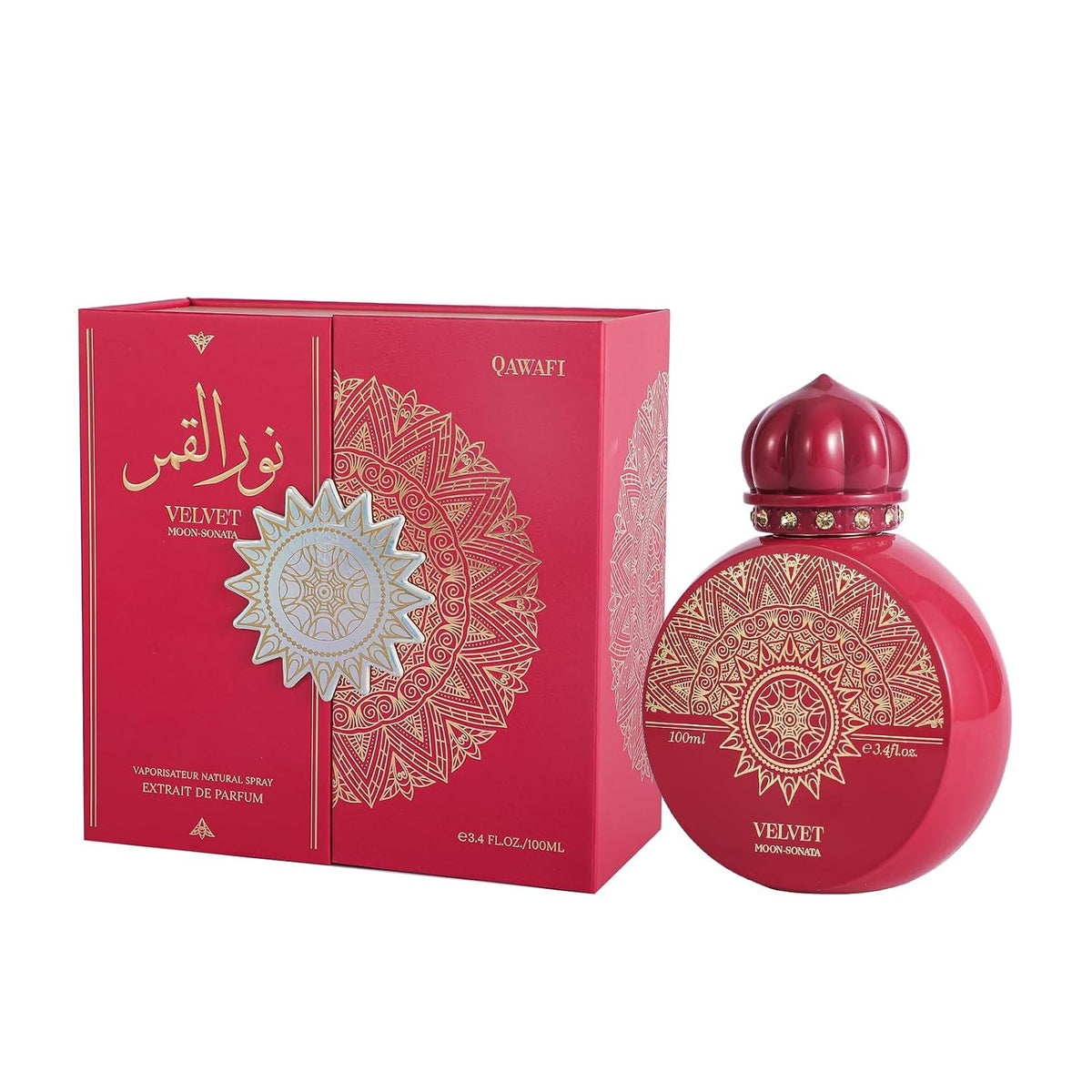 Geschenkset Velvet Moon Sonata & Hayat – Extrait de Parfum 100 ml + Halskette goldfarben